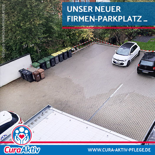 Unser neuer Firmen-Parkplatz ...